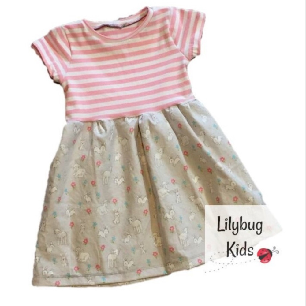 Easter dress handmade by Lilybug Kids
Size 2T